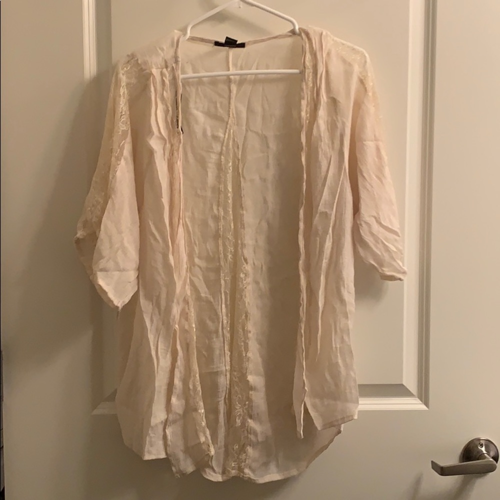 Sheer Polyester cardigan